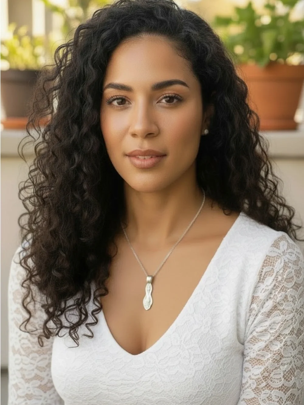 Handmade‎ boho repurposed silver stainless steel floral spoon pendant necklace